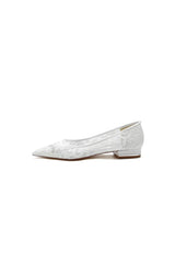 Lace Cocktail Pointed Toe Flats