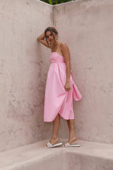 Dreamscapes Midi Dress Pink