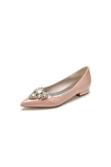 Elegant Burgundy High Heels with an Ornate Crystal Embellishment