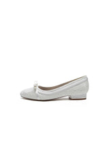 Lace Flats Sandal with Bow Bridal